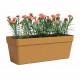 Jardiniere - Plastique - Jaune miel - Rectangulaire - L49,9 x P20 x H18,1cm - ARTEVASI