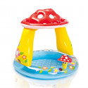 INTEX Piscine gonflable enfant / bébé pataugeoire Carree Champignon