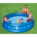 Piscine gonflable ronde Soft Side Pool pour enfant et famille - INTEX - 188x46cm - Capacité 666L - Bleu