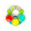 BRIGHT STARTS Jouet musical Safari Beats, 3 tambours colorés, 2 modes de jeu