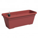 Jardiniere - Plastique - Rouge Foncé - Rectangulaire - L77,9 x P24 x H22cm - ARTEVASI