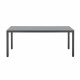 Ensemble table de jardin 6 personnes : Table + 6 chaises - Structure en aluminium - L180 x P 90 x H 72 cm - Gris anthracite