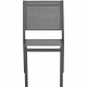Ensemble table de jardin 6 personnes : Table + 6 chaises - Structure en aluminium - L180 x P 90 x H 72 cm - Gris anthracite