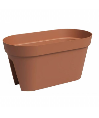 Jardiniere Balcon - Plastique - Terre cuite - Rectangulaire - L60 x P30 x H30cm - ARTEVASI