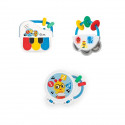 BABY EINSTEIN Set de 3 jouets musicaux Small Symphony, 3 instruments, bouliers inclus, contrôle du volume