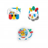 BABY EINSTEIN Set de 3 jouets musicaux Small Symphony, 3 instruments, bouliers inclus, contrôle du volume