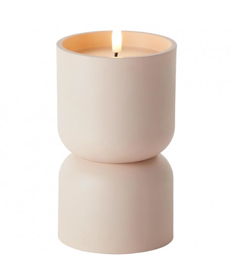 Lampe de table d'extérieur- BRILLIANT - LOVERE - Plastique - 3 W - Forme bougie - Beige et brun clair