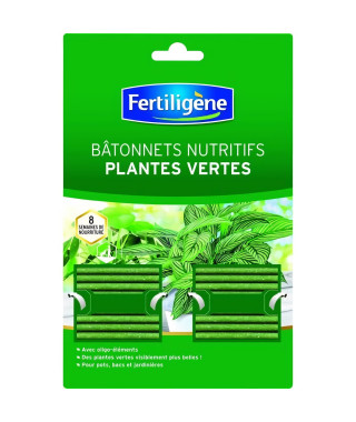 FERTILIGENE Batonnets Nutritifs Plantes Vertes - 40 Batonnets