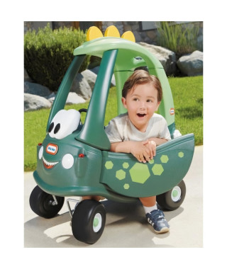 Little Tikes - Cosy Coupe Dino - Voiture pour enfants - Portes fonctionnelles - 4 roues - Plancher a retirer & 1 klaxon - 18 …