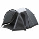 Tente de camping a arceaux - 5 places - KAMPA - Brighton 5 - Gris et noir