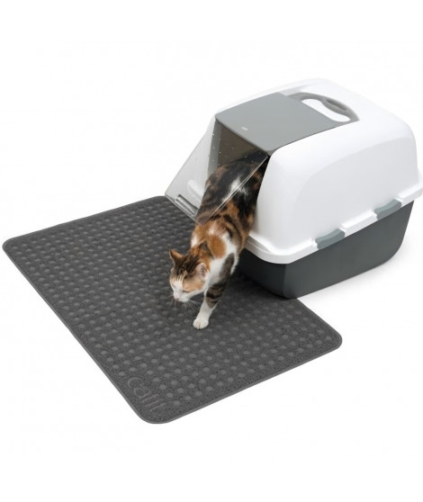 CAT IT Tapis pour bac a litiere - Grand format - 90 x 60 cm (35,5 x 23,5 po) - Pour chat