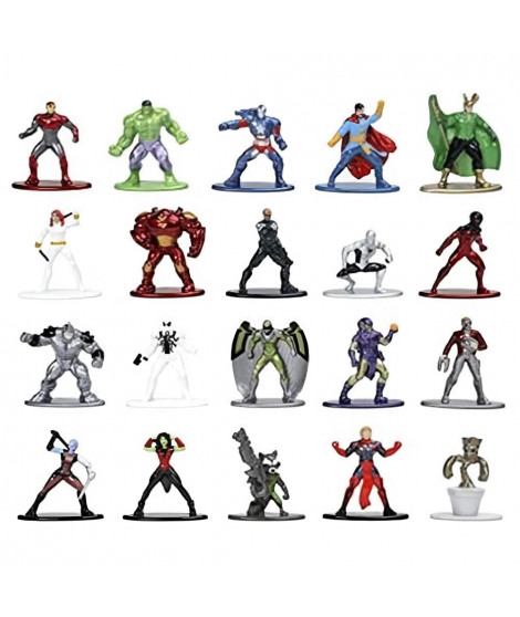 Coffret Marvel - 20 figurines 4cm en métal