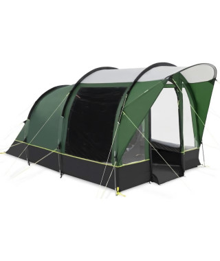 Tente de camping a arceaux - 3 places - KAMPA - Brean 3 - Vert et noir