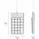 Pavé numérique filaire USB - MOBILITY LAB -  ML305707 - Pour MAC - Gris