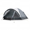 Tente de camping a arceaux - 4 places - KAMPA - Brighton 4 - Gris et noir