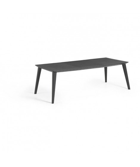 Table de jardin - rectangulaire - gris graphite - en résine - 8 a 10 personnes - Lima - Allibert by KETER