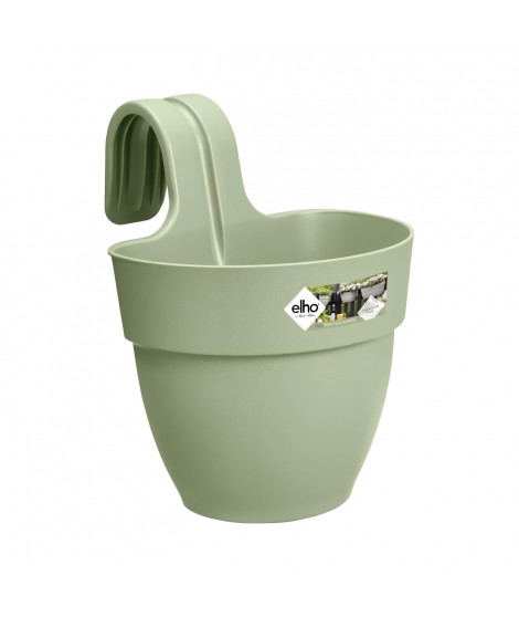 ELHO - Pot de fleurs -  Vibia Campana Easy Hanger Small - Vert Pistache - Balcon extérieur - L 24.1 x W 20.5 x H 26.5 cm