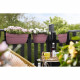 ELHO - Pot de fleurs -  Vibia Campana Easy Hanger Small - Rose Poussiere - Balcon extérieur - L 24.1 x W 20.5 x H 26.5 cm