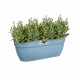 ELHO - Pot de fleurs -  Vibia Campana Easy Hanger Large - Bleu Vintage - Balcon extérieur - L 24.1 x W 46 x H 26.5 cm