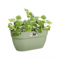 ELHO - Pot de fleurs -  Vibia Campana Easy Hanger Medium - Vert Pistache - Balcon extérieur - L 24.1 x W 36 x H 26.5 cm