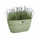 ELHO - Pot de fleurs -  Vibia Campana Easy Hanger Medium - Vert Pistache - Balcon extérieur - L 24.1 x W 36 x H 26.5 cm