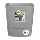 ELHO - Pot de fleurs  -  Greensense Aqua Care Carré 30 - Ciment Clair - Intérieur/extérieur - Ø 29.5 x H 30.2 cm