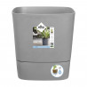 ELHO - Pot de fleurs  -  Greensense Aqua Care Carré 30 - Ciment Clair - Intérieur/extérieur - Ø 29.5 x H 30.2 cm