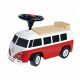 Smoby - Porteur Volkswagen Van Rouge - Coffre de rangement + Volant directionnel - 26L x 30l x 60H - Dés 18 mois