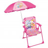 Chaise pliante de camping PAT'PATROUILLE Stella Everest avec parasol ø 65 cm - FUN HOUSE