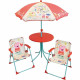 FUN HOUSE Peppa Pig Salon de jardin - 1 table H.46xø46cm, 2 chaises H.53xl.38,5xP.37,5 cm et 1 parasol H.125 x ø100 cm - Pour…