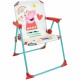 FUN HOUSE Peppa Pig Salon de jardin - 1 table H.46xø46cm, 2 chaises H.53xl.38,5xP.37,5 cm et 1 parasol H.125 x ø100 cm - Pour…