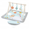 Tapis d'éveil Disney, WINNIE THE POOH - BRIGHT STARTS - Once Upon a Tummy Time - Arc d'activités en bois - Bleu - Nouveau-nés…