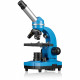 Microscope étudiant BIOLUX SEL - BRESSER JUNIOR - grossissement 40x-1600x - kit d'expérimentation - bleu