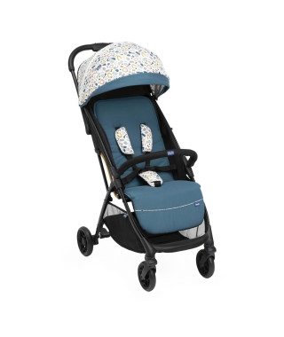 CHICCO Poussette Glee Joyful Teal - 4 roues - Bleu