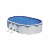 Piscine hors sol ovale blanche GRE Fidji - 5,27 x 3,27 x 1,22 m - Filtre a sable et échelle inclus