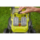 Tondeuse poussée 18V - RYOBI - Ø coupe 40 cm - Ramassage et mulching - 2 batteries 18V 4 Ah + 1 chargeur