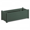 STEFANPLAST Bac a fleurs rectangulaire - Finition en bois - 100x43xH35cm - 80L - Vert foncé