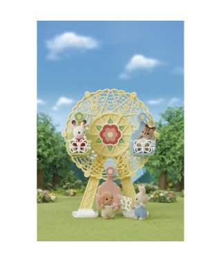 SYLVANIAN FAMILIES - 5333 La grande roue des bébés - Bébé Caniche - Beige - 3 ans et plus