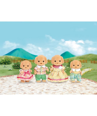 SYLVANIAN FAMILIES - Famille Caniche - 4 personnages - Mixte - A partir de 3 ans