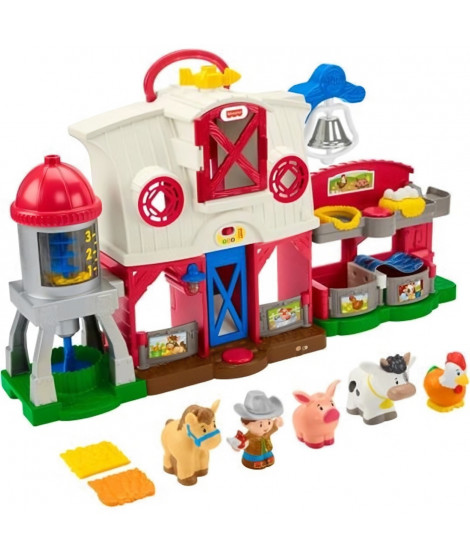 Fisher-Price - La ferme Little People - Jouet éducatif pour bébé des 12 mois - GXF15