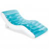 Matelas gonflable chaise longue INTEX - Asymétrique - Bleu océan - 191 x 99 cm