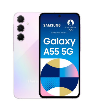 SAMSUNG Galaxy A55 5G Smartphone 128Go Lilas