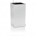 Pot de fleur LECHUZA Canto Stone Colonne 30 - kit complet LED, blanc quartz