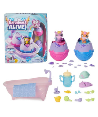 PACK DE 2 HATCHIMALS + DOUCHE COLOR CHANGE