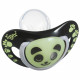 TIGEX 2 Sucettes Smart Night en Silicone Taille 18 Mois+ Panda Phosphorescente