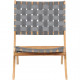 Lot de 2 Fauteuils bas de jardin VERONE gris clair