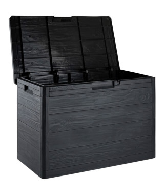 Toomax - Coffre de rangement en résine 160 litres gris Woody's  77,5 x 44,5 x 52,7 cm