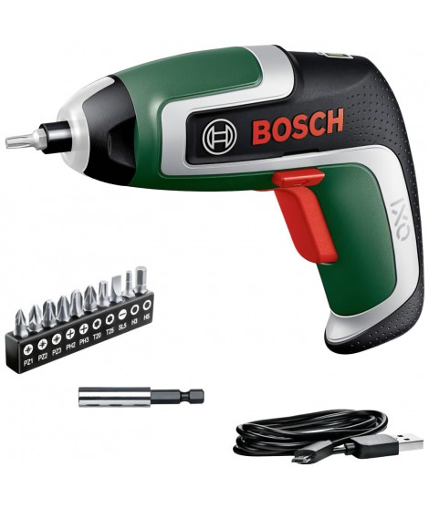 Visseuse sans fil Bosch IXO 7 avec 10 embouts et boite de rangement