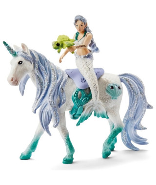 SCHLEICH - 42509 - Sirene sur licorne de mer