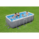 BESTWAY Piscine hors sol Power Steel 412 x 201 x 122 cm, filtre a cartouche, échelle, diffuseur Chemconnect